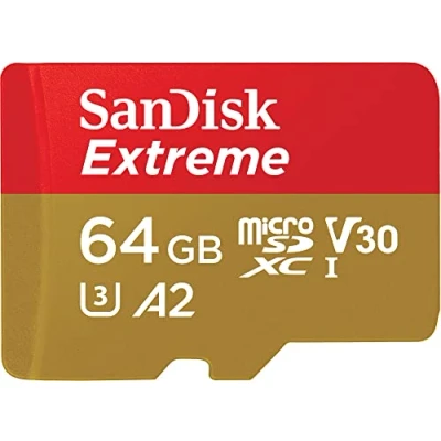 Immagine di SanDisk Extreme Scheda microSD 64 GB UHS Class 3 antiurto, impermeabile