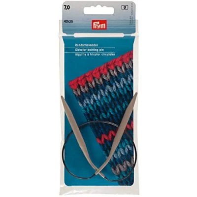 Immagine di Prym Ferri circolari in alluminio, 40 cm, 7,00 mm, grigio, 7,0 mm