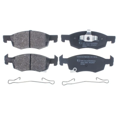 Immagine di DENCKERMANN B111419 Kit pastiglie freno Assale anteriore con segnalatore acustico usura OPEL: Corsa E Hatchback