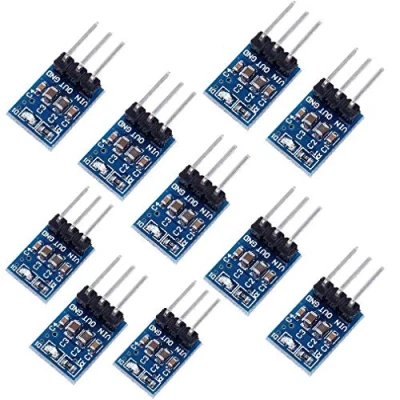 Immagine di DollaTek 10Pcs Regolatore di Tensione CC 3.3V Step Down Modulo Alimentazione da 4,75 V 12V a 3,3 800 mA