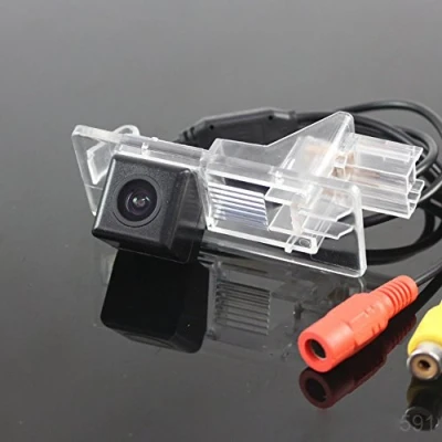 Immagine di Dynavsal Colore telecamera di retrovisione con linee griglia come luce targa, sensore parcheggio per Dacia Lodgy /Renault Fluence/ Duster Megane/Latitude/Scenic 2/Laguna 2/3 X91/ Captur/ Clio 4