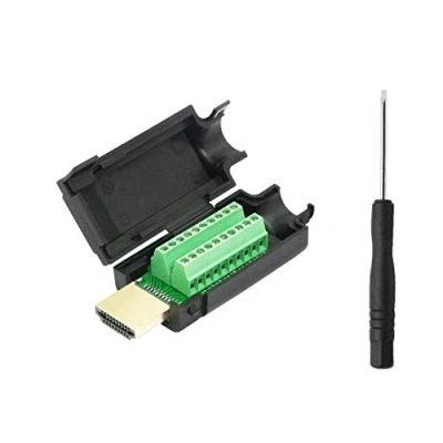 Immagine di YAODHAOD Terminale di Segnale Adattatore HDMI, Connettore Scheda Splitter Copertura in Plastica/Metallo Diviso, a Vite HDMI