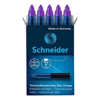 Immagine di Schneider One Change Cartuccia per penna roller Change, 1 x 5 pezzi, colore: Viola