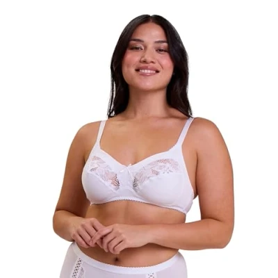 Immagine di Sans Complexe Coton d&#039;Arum Full Coverage Bra, Bianco, 1E (Taglia Unica: 85/100E) Women&#039;s