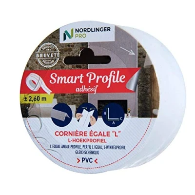 Immagine di Nordlinger Smart Profile Angolo uguale, 1,5 x cm, Bianco