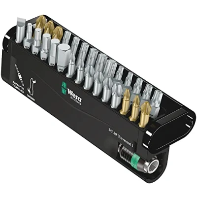 Immagine di Wera BC Universal/30 Bit Check 05056440001 Kit inserti 30 parti Taglio, Croce Phillips, Pozidriv, Brugola interna, TORX interno, BO