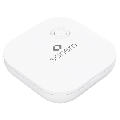 Immagine di sonero rilevatore d&#039;acqua, funzionamento a batteria, allarme sonoro 70 dB, luce LED e altoparlante, bianco