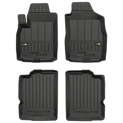 Immagine di FROGUM 3D407190 Set tappetino Gomma anteriore e posteriore 4 nero FIAT: Panda II Hatchback