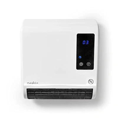 Immagine di Nedis HTBA20WT Generatore daria calda in ceramica 20 m² Bianco, Grigio
