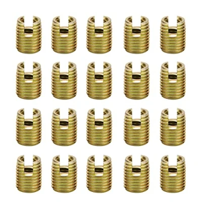 Immagine di Akozon Inserto Filettato Autofilettante 20pz Inserti Filettati 302 Viti per Riparazione in Acciaio al Carbonio(Inner M2*0,4 Outer M4,5 * 0,5)
