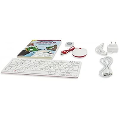 Immagine di Raspberry Pi Foundation 400 Mini PC, colore: Bianco/Rosa