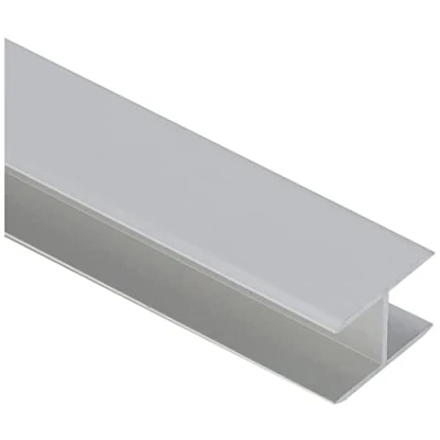 Immagine di Alberts 030814 Profilo ad H autobloccante alluminio, anodizzato argento 1000 x 19,5 30 mm