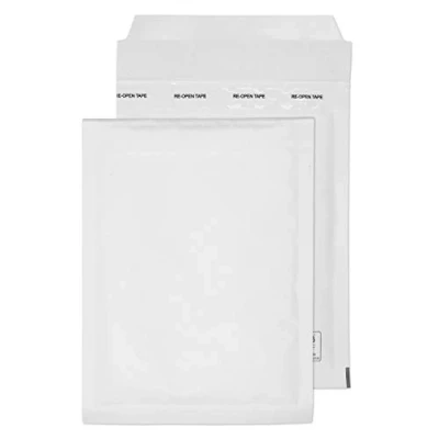 Immagine di Blake Purely Packaging Buste a bolle, 215 x 150 mm, imbottite (C/0), colore: bianco, confezione da 100