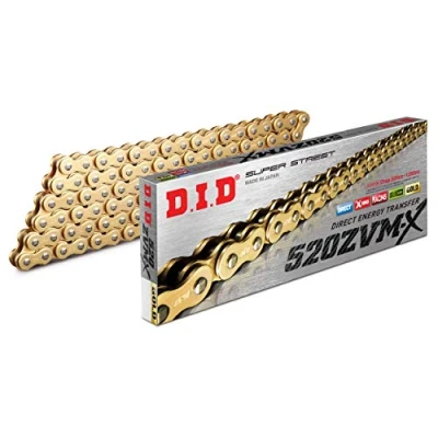 Immagine di CATENA DID 520ZVM X (Gold &amp; Gold) Lunghezza: 106 maglie con giunto a rivetto (ZJ)