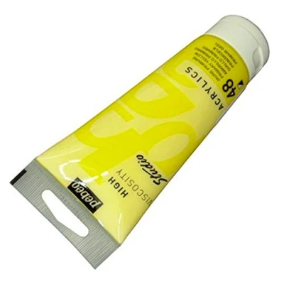 Immagine di PEBEO Studio Acrylics Fine, 831 048, Vernice acrilica, Primer giallo opaco, 100 ml