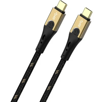 Immagine di Oehlbach Cavo USB 3.2 Gen2 (USB 3.1 Gen2) Spina C®, C® 2.00 m Nero/Oro D1C9532