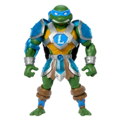 Immagine di Masters of the Universe Origins Leonardo Turtles Grayskull, action figure snodata con accessori, crossover Reptile Wars tra MOTU e Tartarughe Ninja, giocattolo per bambini, 6+ anni, JBN03