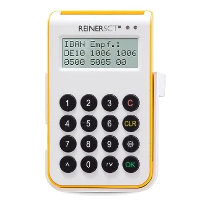 Immagine di Reiner Kartengeräte REINERSCT cyberJack One Lettore di Chip e Tan Generator per Online Banking Sicuro con Funzione Bluetooth USB