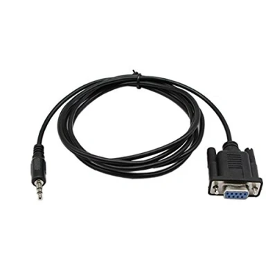 Immagine di CERRXIAN DB9 Cavo femmina a 9 pin, TRS 3,5 mm (1/8 pollici) dati seriale stereo maschio 6 piedi
