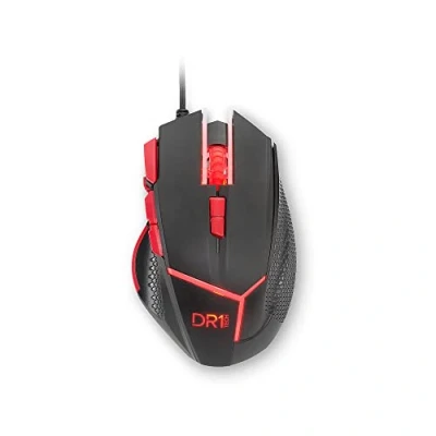 Immagine di DR1TECH [Amazon Exclusive] Hunter Mouse da Gaming Professionale con Filo Resistente [5 Pesi Removibili + TRIPLE FIRE] 9 Tasti fino a 4200 DPI Ergonomico Gioco per PC/PS4