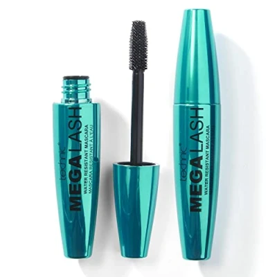 Immagine di Technic Mega Lash duo mascara resistente all’acqua 2 pezzi Nero ultra, all’acqua, formula rinforzante anti sbavatura per ciglia voluminose Vegan x 12 ml