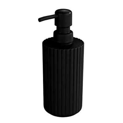 Immagine di Allstar, Dispenser di sapone liquido Minas nero capacità: 0,28 l, polipropilene, 7 x 18 cm, colore nero,