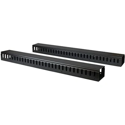 Immagine di StarTech.com Pannello Passacavi verticale per armadio Rack 19&quot; Canale passacavo quadro 19 pollici dati 40U Misure 10 x 7,3 170 cm (CMVER40UF)