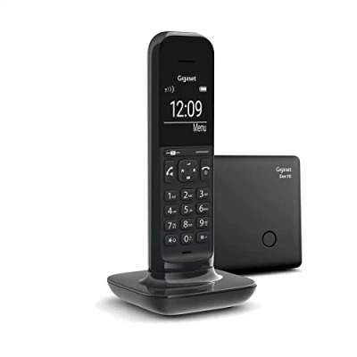 Immagine di Gigaset cordless CL390 Telefono Cordless, Funzione Black List e &quot;Non disturbare&quot;,Vivavoce, Display Ampio, Base staccata, Nero [Versione Italiana]