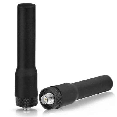 Immagine di Bingfu Antenna VHF UHF 144/430 Mhz SMA Femmina Corte Compatibile con BaoFeng UV 5R 82 BF 888S GT 3 Arcshell AR 5 6 7 Wouxun Walkie Talkie Bidirezionale Radio, 2 Pezzi