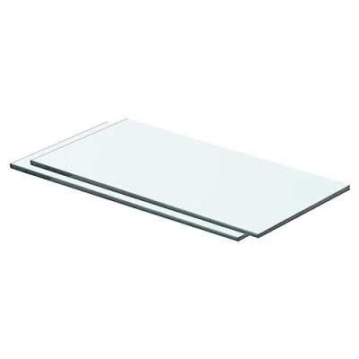 Immagine di vidaXL Mensole in Vetro Trasparente 2 pz 40x15 cm
