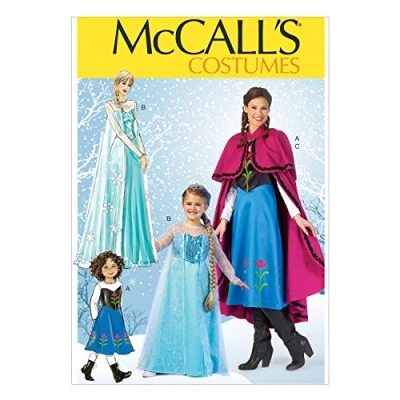 Immagine di McCall&#039;s Modelli di Vestiti per Bambini, Chiffon Georgette, Bianco, Kids [(3 4) (5 6) (7 8) (10 12) (14)]