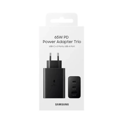 Immagine di Samsung 3 USB Caricabatterie Rapido 65W Nero