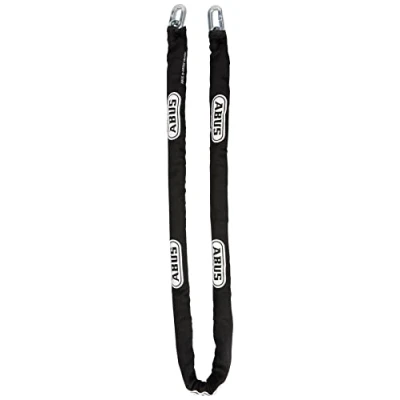 Immagine di ABUS catena 8KS per fissare biciclette, oggetti e altro di 8 mm spessore abbinabile a un lucchetto lunghezza 140 cm, nero