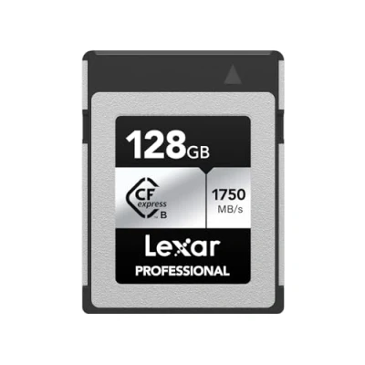 Immagine di Lexar Professional Serie SILVER scheda CFexpress tipo B 128GB, fino a 1750MB/s in lettura, di memoria CF adotta PCIe Gen3x2, compatibile con DSLR, retro fotocamera XQD (LCXEXSL128G RNENG)