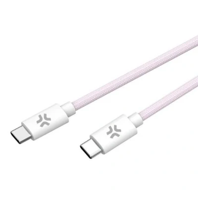 Immagine di Celly USBCUSBCCOTTPK cavo USB 1,5 m C Rosa, Bianco