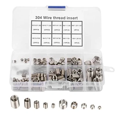 Immagine di WANGCL 150Pcs Inserti filettati Helicoil Kit di riparazione in acciaio M3 M4 M5 M6 M8 Type