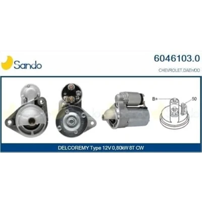 Immagine di SANDO 6046103.0 Motorino di avviamento 12V 0,80KW 8 CPS0155 M8 75mm CHEVROLET: Aveo / Kalos Hatchback, Matiz, Spark, DAEWOO: Matiz I Hatchback