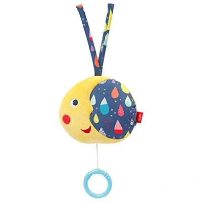 Immagine di Fehn 055054 carillon a forma di luna e amicizia, con melodia &quot;La è arrivata&quot; calma in ogni situazione per neonati bambini