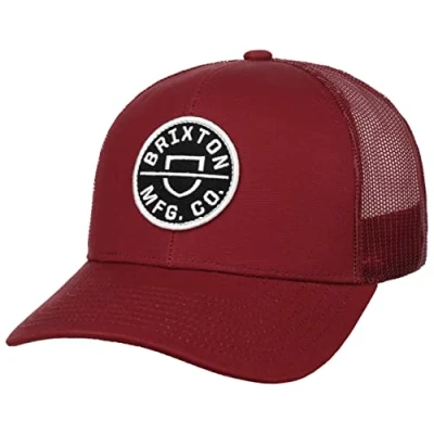 Immagine di BRIXTON Cappellino Crest X MP Mesh Berretto Baseball Curved Brim cap Taglia Unica Rosso Scuro