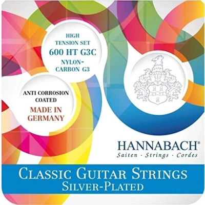 Immagine di Hannabach corde per chitarra classica 600 Set di con G3C G3 CARBON medium tension, 600MTG3C