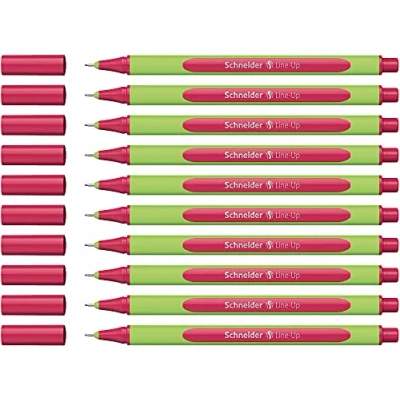 Immagine di Schneider Fineliner da Line Up, 0,4 mm, Royal Red, confezione 10 pezzi