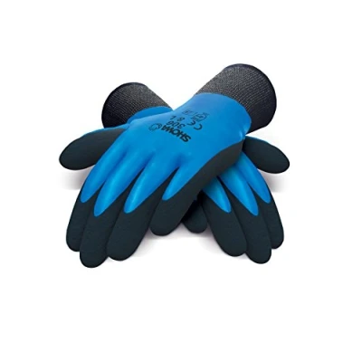 Immagine di SHOWA 306, rivestimento in lattice, Schiuma di Usi generici, Blu con nero, 9/XL