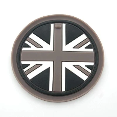 Immagine di Heinmo Stuoie del sottobicchiere della Tazza dell&#039;automobile di 7cm clubmanmano F/R Serie Universal Car Styling (Gray Rice)
