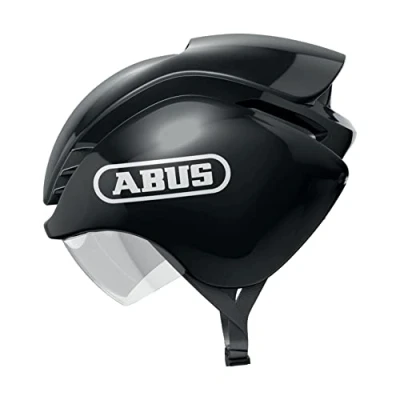 Immagine di Abus Casco per gare a cronometro GameChanger Tri triatleti e ciclisti su strada aerodinamica tempi migliori uomo donna, Nero (shiny black), S (51 55 cm​)