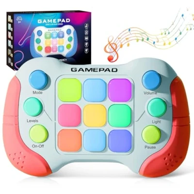 Immagine di Azyh Fast Push Game Fidget Toys Handle, aggiornamento flash Quick Press Games Pro per bambini, Speed Light Up Game, Console portatile educativa Gamepad Giocattoli ragazzi, ragazze,