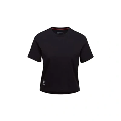 Immagine di Mammut Massone Cropped Patch Tshirt basic, Donna, Taglia: Large, Black