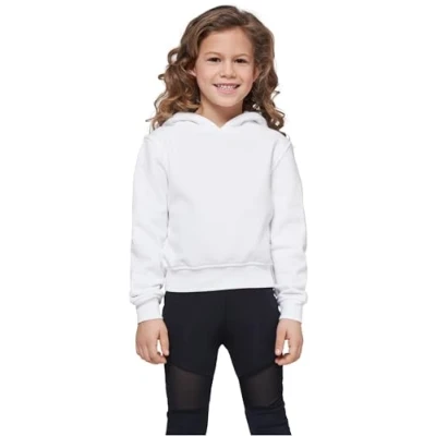 Immagine di Build Your Brand Felpa con Cappuccio da Ragazza, Bianco, 122 cm 128 Bambina