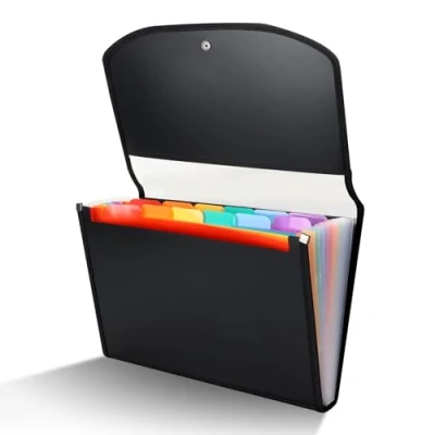 Immagine di 13 Tasche Porta Documenti, Raccoglitore Documenti Viene Utilizzato per Archiviare Cartelle e File