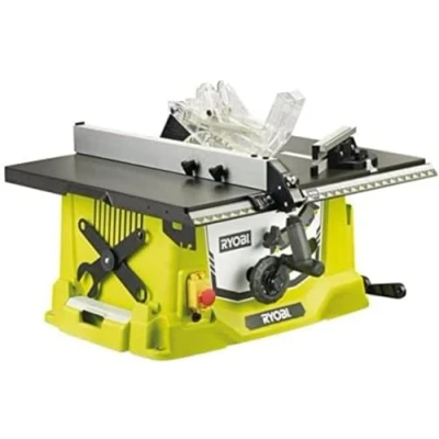 Immagine di Ryobi RTS1800S G, Sega da Banco con Motore 1800W e Base Retrattile, Impugnatura a Doppia funzione, 4500 giri/min, Diametro Lama 254 mm, Capacità di Taglio Massima 80mm 90, Guida Parallela