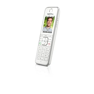 Immagine di AVM FRITZ!Fon C6 Telefono cordless VoIP Segreteria telefonica, per bambini (babyphone), Vivavoce, Codice PIN Display LC Bianco